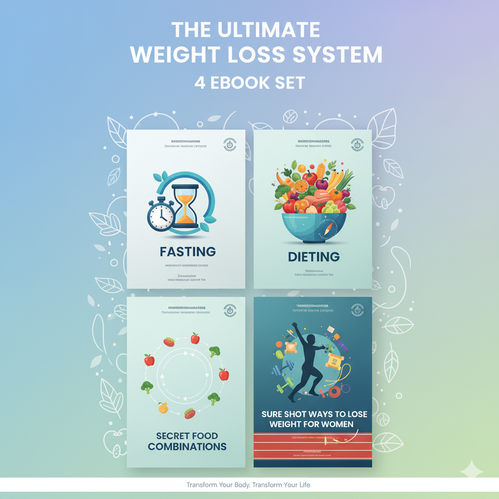 4 Weight Loss Books Pack